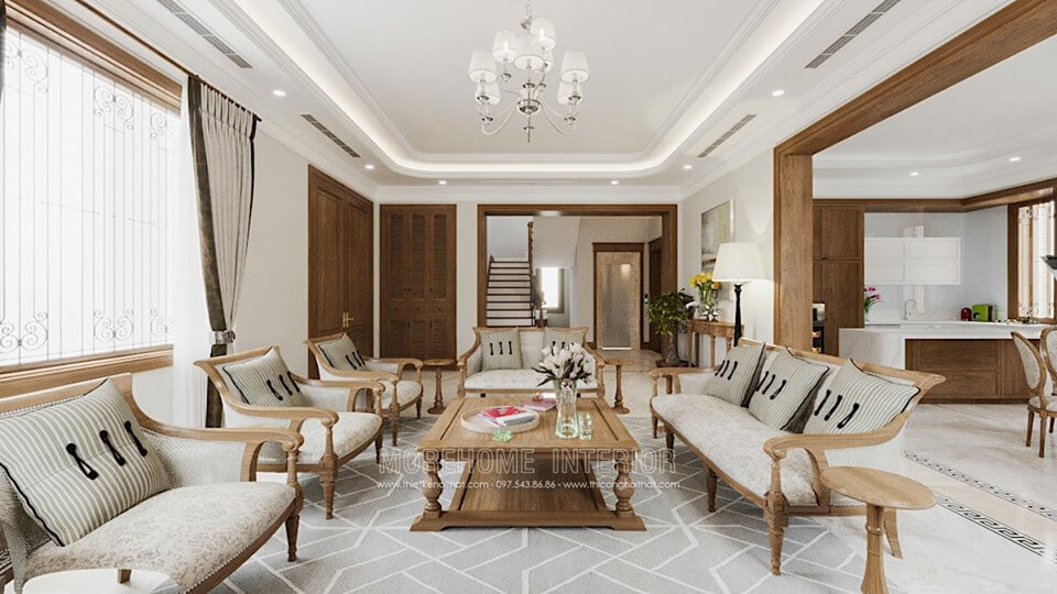 Morehome nhận thiết kế và thi công nội thất biệt thự trọn gói tại hà nội, hải phòng, đà nẵng, hcm cùng các tỉnh thành lân cận Mẫu nội thất biệt thự đẹp