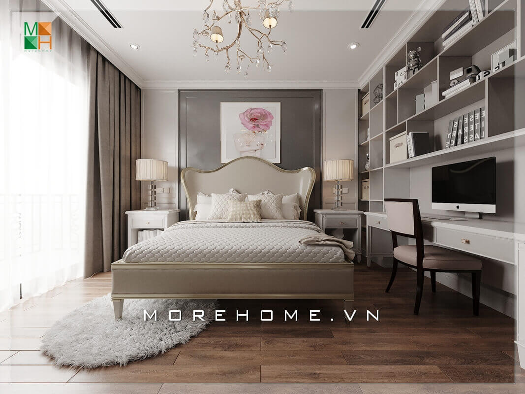 Mê mẩn với mẫu thiết kế phòng ngủ tân cổ điển đẹp, sang trọng cho chung cư, nhà phố, biệt thự. Mẫu nội thất biệt thự đẹp