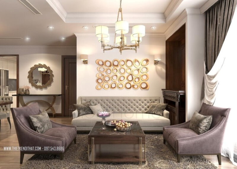 Sofa chung cư tân cổ điển Sofa chung cư tân cổ điển