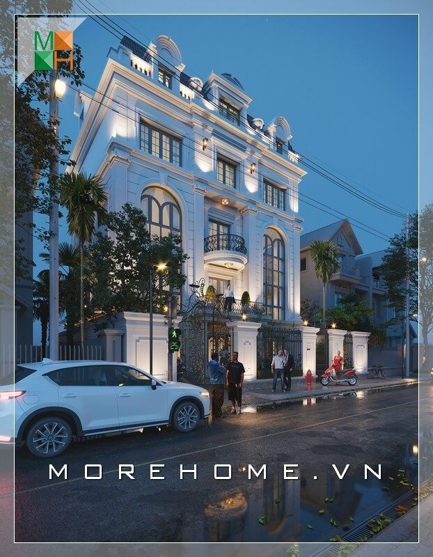 Mẫu thiết kế kiến trúc đẹp để xây dựng biệt thự cao cấp tại Hà Nội đã thu hút sự chú ý của mọi người.