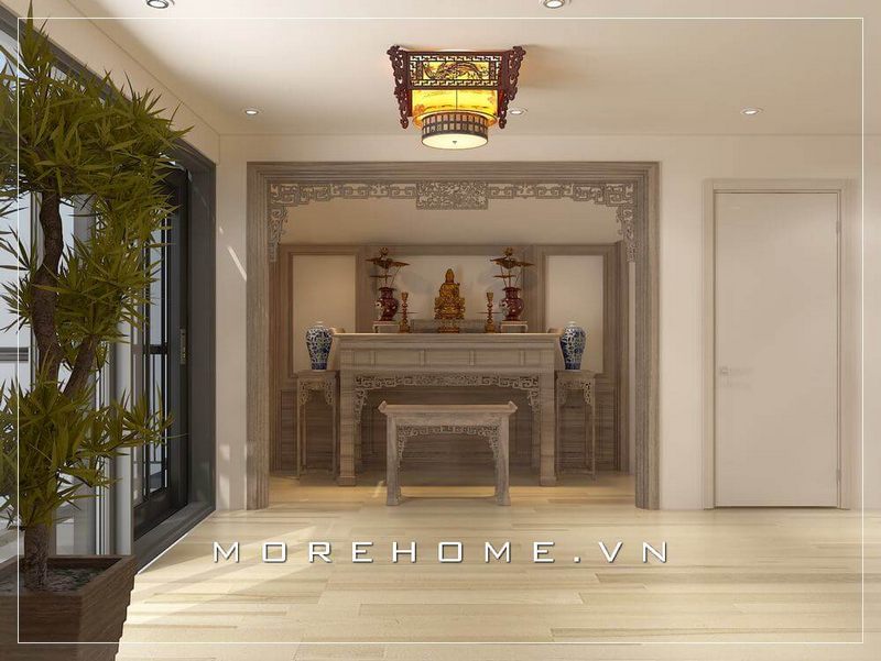 Gợi ý 7 ý tưởng bàn thờ gỗ tự nhiên hợp phong thủy cho góc tâm linh